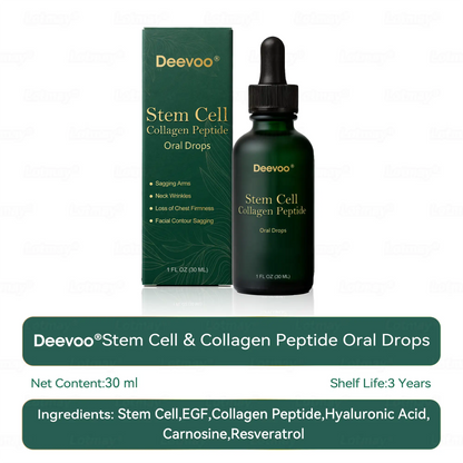 𝗗𝗲𝗲𝘃𝗼𝗼® 𝑺𝑡𝑒𝑚 𝑪𝑒𝑙𝑙 & 𝑪𝑜𝑙𝑙𝑎𝑔𝑒𝑛 𝑷𝑒𝑝𝑡𝑖𝑑𝑒 𝑶𝑟𝑎𝑙 𝑫𝑟𝑜𝑝𝑠 (𝑳𝑖𝑓𝑡 & 𝑭𝑖𝑟𝑚 𝑺𝑎𝑔𝑔𝑖𝑛𝑔 𝑺𝑘𝑖𝑛 & 𝑹𝑒𝑑𝑢𝑐𝑒 𝑾𝑟𝑖𝑛𝑘𝑙𝑒 𝑭𝑜𝑟𝑚𝑎𝑡𝑖𝑜𝑛) 💎