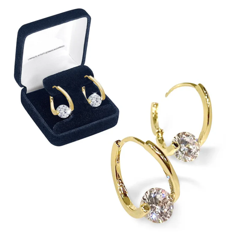 (🔥LAST DAY SALE-66% OFF) CZTICLE®Lymphvity MagneTherapy Germanium Earrings