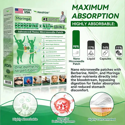 🇺🇸𝐎𝐟𝐟𝐢𝐜𝐢𝐚𝐥 𝐔𝐒 𝐒𝐭𝐨𝐫𝐞 | 🩺 𝐇𝐞𝐚𝐥𝐫𝐢𝐳𝐞® Moringa · Berberine × NAD+ 𝟏𝟎-𝐢𝐧-𝟏 𝐀𝐝𝐯𝐚𝐧𝐜𝐞𝐝 𝐍𝐚𝐧𝐨 𝐌𝐢𝐜𝐫𝐨𝐧𝐞𝐞𝐝𝐥𝐞 𝐏𝐚𝐭𝐜𝐡 —🧑‍⚕️  𝐎𝐧𝐜𝐞 𝐃𝐚𝐢𝐥𝐲, 𝐕𝐢𝐬𝐢𝐛𝐥𝐞 𝐑𝐞𝐬𝐮𝐥𝐭𝐬 𝐢𝐧 𝟕 𝐃𝐚𝐲𝐬