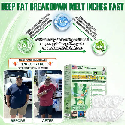 🇺🇸 𝐎𝐟𝐟𝐢𝐜𝐢𝐚𝐥 𝐔𝐒 𝐒𝐭𝐨𝐫𝐞 | 🧑‍⚕️🩺 𝘾𝙡𝙚𝙖𝙧𝙚𝙣𝙖® Moringa · Berberine × NAD+ 10-𝐢𝐧-𝟏 𝐀𝐝𝐯𝐚𝐧𝐜𝐞𝐝 𝐍𝐚𝐧𝐨 𝐌𝐢𝐜𝐫𝐨𝐧𝐞𝐞𝐝𝐥𝐞 𝐏𝐚𝐭𝐜𝐡 — 𝐎𝐧𝐜𝐞 𝐃𝐚𝐢𝐥𝐲, 𝐕𝐢𝐬𝐢𝐛𝐥𝐞 𝐑𝐞𝐬𝐮𝐥𝐭𝐬 𝐢𝐧 𝟕 𝐃𝐚𝐲𝐬