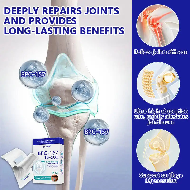 𝒞𝓇𝑜𝒶𝒾𝑒® BPC-157 + TB-500 Rapid-Release Oral Patch 🦴 Fast-Acting Pain Relief for Arthritis. Nerves & Sports Injuries