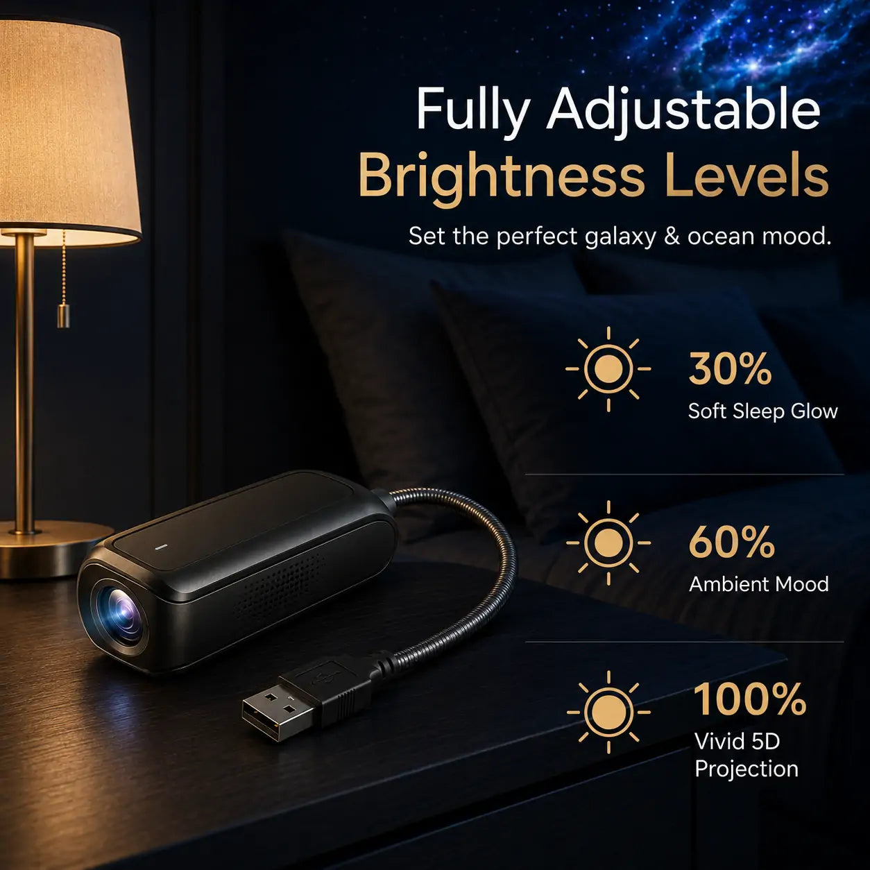 🌌 Comauo® 5D Night Light Projector — Smart Dynamic Lighting for Bedrooms & Kids’ Rooms 🧸