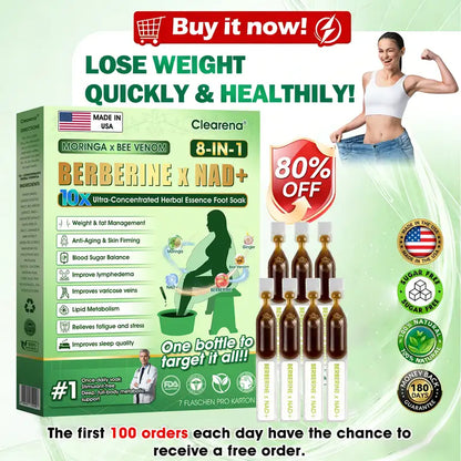 🇺🇸𝐎𝐟𝐟𝐢𝐜𝐢𝐚𝐥 𝐔𝐒 𝐒𝐭𝐨𝐫𝐞   | 🧑‍⚕️ 𝐂𝐥𝐞𝐚𝐫𝐞𝐧𝐚® Moringa · Bee Venom · Berberine × NAD+ Eight-in-one 10× Ultra-Concentrated Herbal Essence Foot Soak — 𝐎𝐧𝐜𝐞 𝐃𝐚𝐢𝐥𝐲, 𝐕𝐢𝐬𝐢𝐛𝐥𝐞 𝐑𝐞𝐬𝐮𝐥𝐭𝐬 𝐢𝐧 𝟕 𝐃𝐚𝐲𝐬