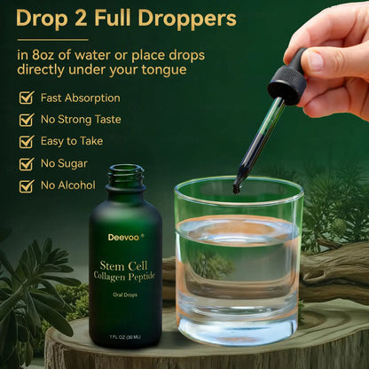 𝗗𝗲𝗲𝘃𝗼𝗼® 𝑺𝑡𝑒𝑚 𝑪𝑒𝑙𝑙 & 𝑪𝑜𝑙𝑙𝑎𝑔𝑒𝑛 𝑷𝑒𝑝𝑡𝑖𝑑𝑒 𝑶𝑟𝑎𝑙 𝑫𝑟𝑜𝑝𝑠 (𝑳𝑖𝑓𝑡 & 𝑭𝑖𝑟𝑚 𝑺𝑎𝑔𝑔𝑖𝑛𝑔 𝑺𝑘𝑖𝑛 & 𝑹𝑒𝑑𝑢𝑐𝑒 𝑾𝑟𝑖𝑛𝑘𝑙𝑒 𝑭𝑜𝑟𝑚𝑎𝑡𝑖𝑜𝑛) 💎