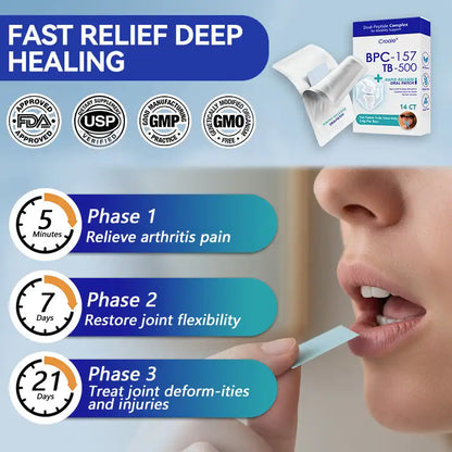 𝒞𝓇𝑜𝒶𝒾𝑒® BPC-157 + TB-500 Rapid-Release Oral Patch 🦴 Fast-Acting Pain Relief for Arthritis. Nerves & Sports Injuries