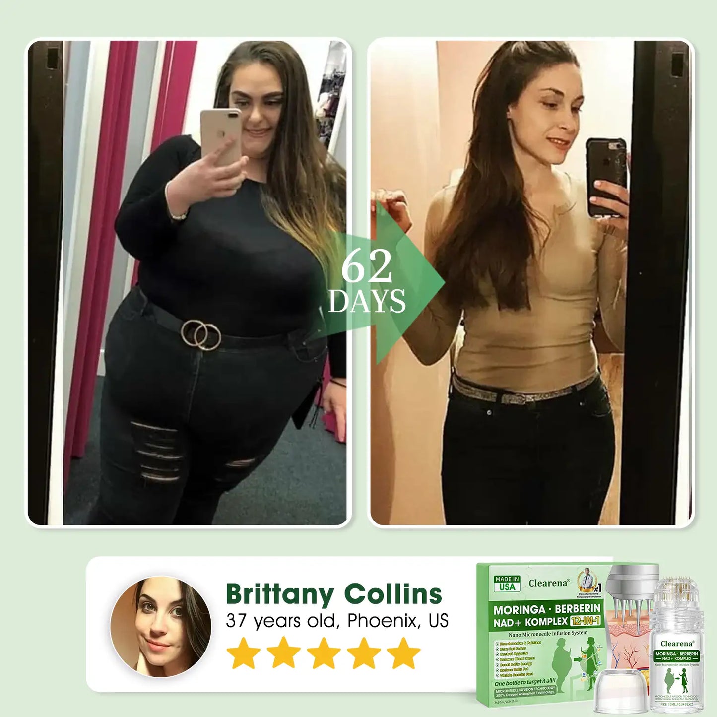 Official Store | ✔️ 𝐂𝐥𝐞𝐚𝐫𝐞𝐧𝐚® Nano Microneedle Infusion System🔬 – Moringa · Berberine + NAD+ 12-in-1 Metabolic Complex (300% Deeper Absorption, Once Daily, Visible Changes in 7 Days)