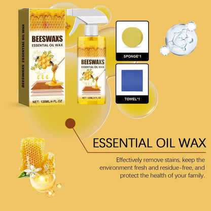【Official Home Care】✨ WoodGlow Pro · 3-in-1 Natural Beeswax Revitalizer · Instant Scratch Repair & Anti-Dust Shield for All Wood Surfaces — Non-Greasy Botanical Formula, Long-Lasting Shine & Protection in Seconds!