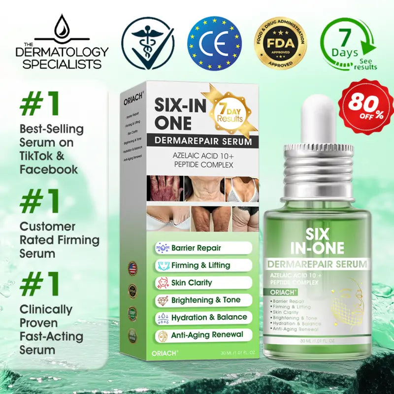 𝐎𝐫𝐢𝐚𝐜𝐡® 𝐀𝟏𝟎+ 𝟔-𝐢𝐧-𝟏 𝐃𝐞𝐫𝐦𝐚𝐑𝐞𝐩𝐚𝐢𝐫 𝐒𝐞𝐫𝐮𝐦 💧 𝐅𝐃𝐀 𝐂𝐞𝐫𝐭𝐢𝐟𝐢𝐞𝐝 🇺🇸 – 𝐅𝐢𝐫𝐦𝐬 𝐥𝐨𝐨𝐬𝐞 𝐬𝐤𝐢𝐧 💪, 𝐟𝐚𝐝𝐞𝐬 𝐛𝐫𝐮𝐢𝐬𝐢𝐧𝐠 💜 𝐚𝐧𝐝 𝐬𝐞𝐧𝐢𝐥𝐞 𝐩𝐮𝐫𝐩𝐮𝐫𝐚, 𝐚𝐧𝐝 𝐢𝐦𝐩𝐫𝐨𝐯𝐞𝐬 𝐤𝐞𝐫𝐚𝐭𝐢𝐧 𝐛𝐮𝐢𝐥𝐝𝐮𝐩, 𝐬𝐞𝐛𝐨𝐫𝐫𝐡𝐞𝐢𝐜 𝐝𝐞𝐫𝐦𝐚𝐭𝐢𝐭𝐢𝐬, 𝐚𝐧𝐝 𝐟𝐨𝐥𝐥𝐢𝐜𝐮𝐥𝐚𝐫 𝐤𝐞𝐫𝐚𝐭𝐨𝐬𝐢𝐬 ✨