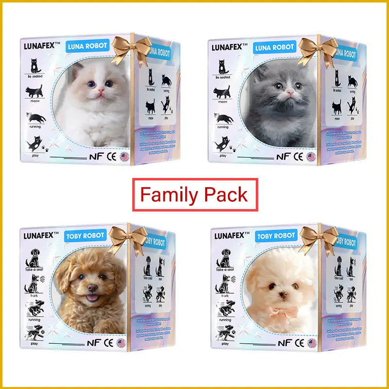 【OFFICIAL STORE】LunaFex® LUNA the Robot Cat 😺& TOBY the Robot Dog🐶 – Perfect Pet Duo for Kids & Family – Last Day for Sale!