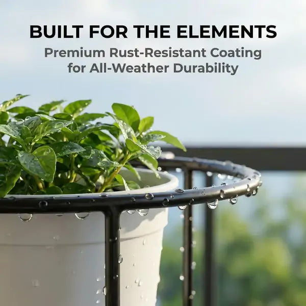 Hanging Flower Pots for Home Kitchens are Commonly Used On Balconies with Iron Hollow Hanging Leaves to Decorate The Stable Garden Green Well Hanging Flower Baskets (Champagne)
