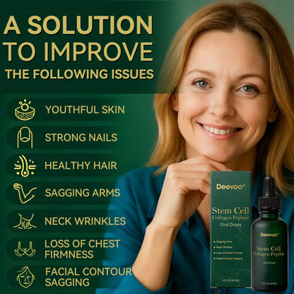 𝗗𝗲𝗲𝘃𝗼𝗼® 𝑺𝑡𝑒𝑚 𝑪𝑒𝑙𝑙 & 𝑪𝑜𝑙𝑙𝑎𝑔𝑒𝑛 𝑷𝑒𝑝𝑡𝑖𝑑𝑒 𝑶𝑟𝑎𝑙 𝑫𝑟𝑜𝑝𝑠 (𝑳𝑖𝑓𝑡 & 𝑭𝑖𝑟𝑚 𝑺𝑎𝑔𝑔𝑖𝑛𝑔 𝑺𝑘𝑖𝑛 & 𝑹𝑒𝑑𝑢𝑐𝑒 𝑾𝑟𝑖𝑛𝑘𝑙𝑒 𝑭𝑜𝑟𝑚𝑎𝑡𝑖𝑜𝑛) 💎
