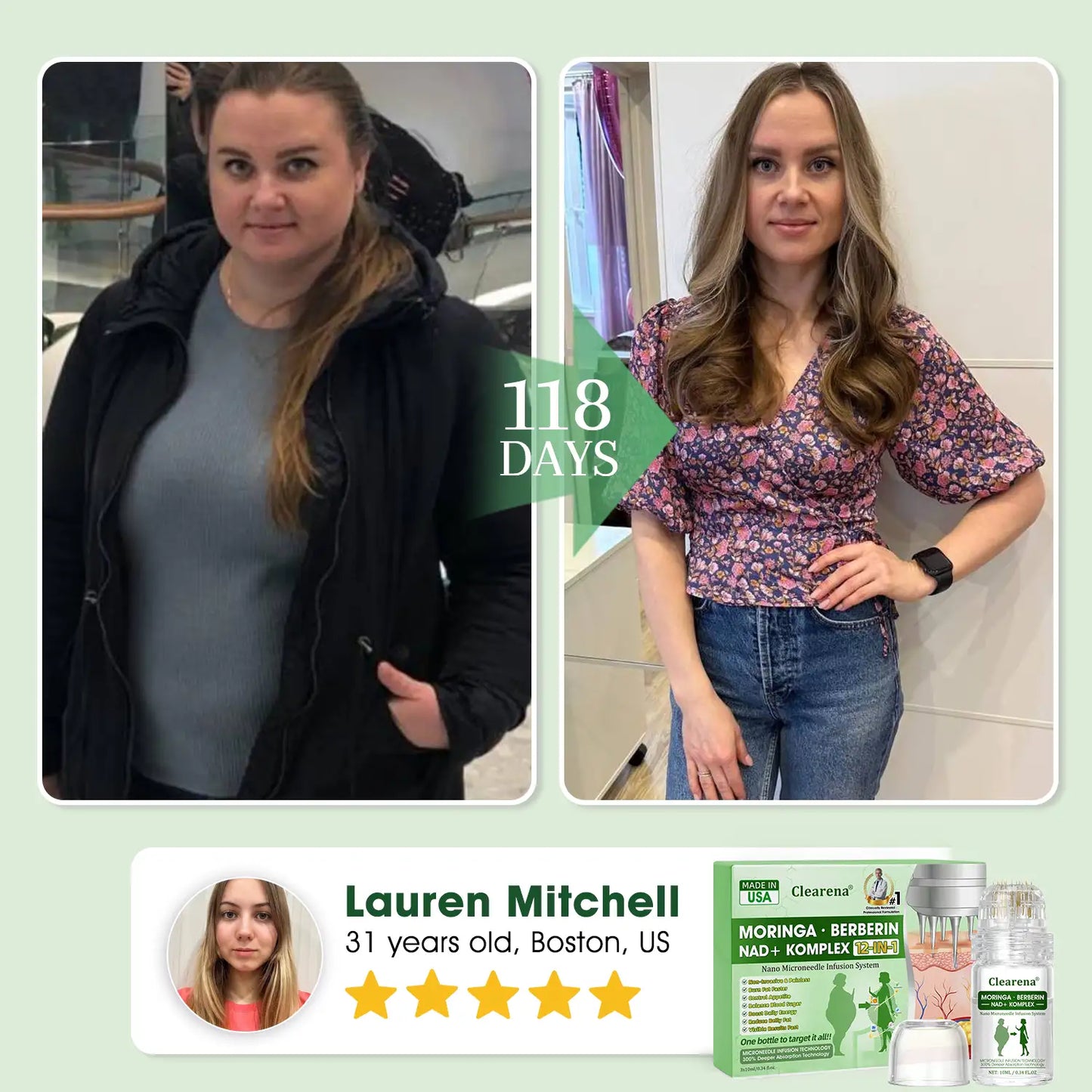 Official Store | ✔️ 𝐂𝐥𝐞𝐚𝐫𝐞𝐧𝐚® Nano Microneedle Infusion System🔬 – Moringa · Berberine + NAD+ 12-in-1 Metabolic Complex (300% Deeper Absorption, Once Daily, Visible Changes in 7 Days)