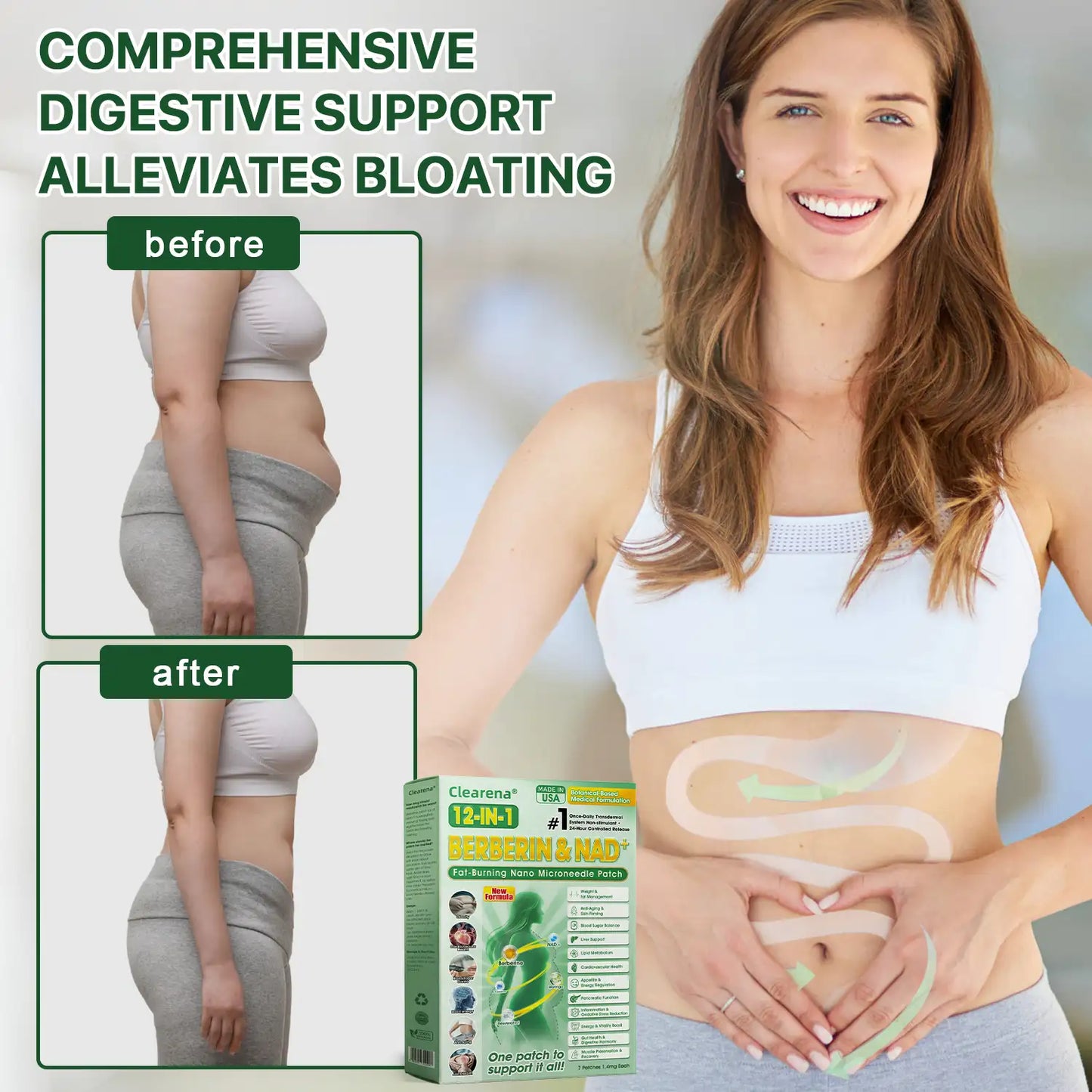 Official Store | ☀️☀️Lyyeto® Moringa Berberine + NAD+ 10-in-1 Nano Microneedle Patch(Just once a day, visible changes in 7 days)