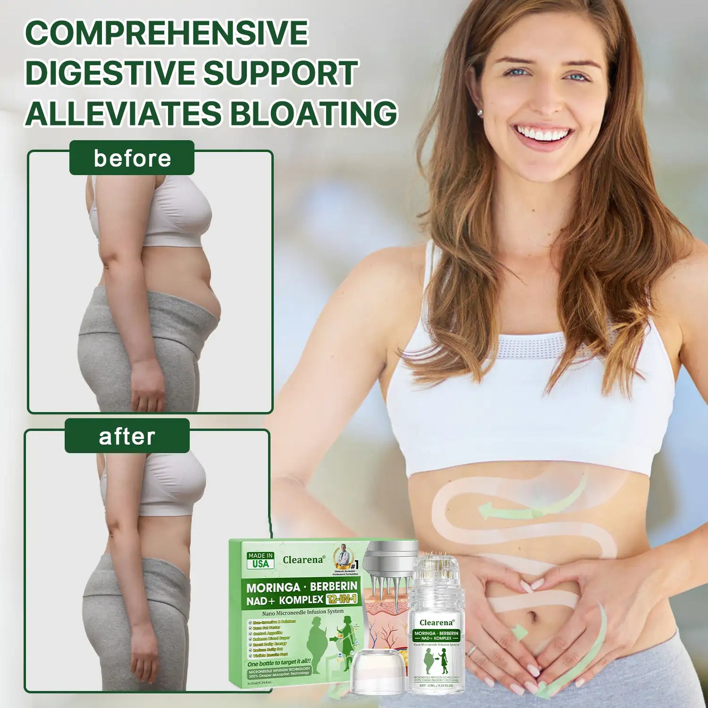 Official Store | ✔️ 𝐂𝐥𝐞𝐚𝐫𝐞𝐧𝐚® Nano Microneedle Infusion System🔬 – Moringa · Berberine + NAD+ 12-in-1 Metabolic Complex (300% Deeper Absorption, Once Daily, Visible Changes in 7 Days)
