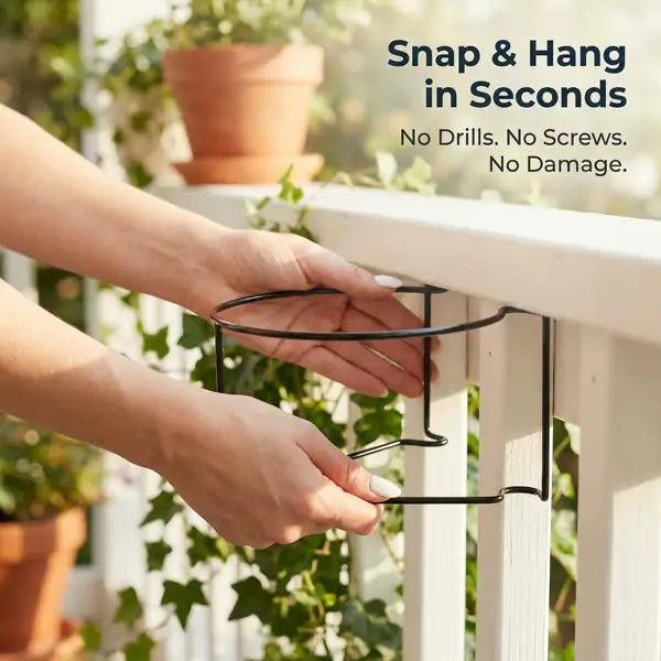 Hanging Flower Pots for Home Kitchens are Commonly Used On Balconies with Iron Hollow Hanging Leaves to Decorate The Stable Garden Green Well Hanging Flower Baskets (Champagne)