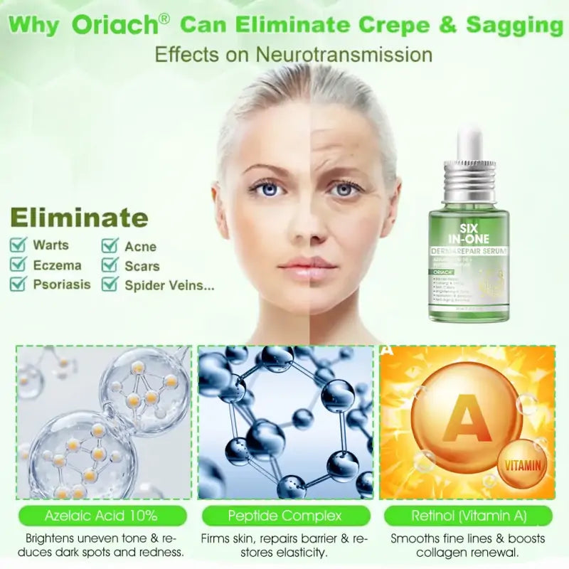 𝐎𝐫𝐢𝐚𝐜𝐡® 𝐀𝟏𝟎+ 𝟔-𝐢𝐧-𝟏 𝐃𝐞𝐫𝐦𝐚𝐑𝐞𝐩𝐚𝐢𝐫 𝐒𝐞𝐫𝐮𝐦 💧 𝐅𝐃𝐀 𝐂𝐞𝐫𝐭𝐢𝐟𝐢𝐞𝐝 🇺🇸 – 𝐅𝐢𝐫𝐦𝐬 𝐥𝐨𝐨𝐬𝐞 𝐬𝐤𝐢𝐧 💪, 𝐟𝐚𝐝𝐞𝐬 𝐛𝐫𝐮𝐢𝐬𝐢𝐧𝐠 💜 𝐚𝐧𝐝 𝐬𝐞𝐧𝐢𝐥𝐞 𝐩𝐮𝐫𝐩𝐮𝐫𝐚, 𝐚𝐧𝐝 𝐢𝐦𝐩𝐫𝐨𝐯𝐞𝐬 𝐤𝐞𝐫𝐚𝐭𝐢𝐧 𝐛𝐮𝐢𝐥𝐝𝐮𝐩, 𝐬𝐞𝐛𝐨𝐫𝐫𝐡𝐞𝐢𝐜 𝐝𝐞𝐫𝐦𝐚𝐭𝐢𝐭𝐢𝐬, 𝐚𝐧𝐝 𝐟𝐨𝐥𝐥𝐢𝐜𝐮𝐥𝐚𝐫 𝐤𝐞𝐫𝐚𝐭𝐨𝐬𝐢𝐬 ✨