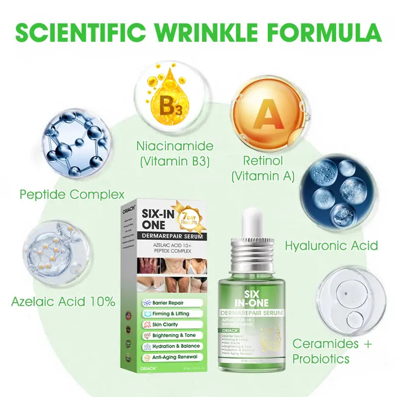 𝐎𝐫𝐢𝐚𝐜𝐡® 𝐀𝟏𝟎+ 𝟔-𝐢𝐧-𝟏 𝐃𝐞𝐫𝐦𝐚𝐑𝐞𝐩𝐚𝐢𝐫 𝐒𝐞𝐫𝐮𝐦 💧 𝐅𝐃𝐀 𝐂𝐞𝐫𝐭𝐢𝐟𝐢𝐞𝐝 🇺🇸 – 𝐅𝐢𝐫𝐦𝐬 𝐥𝐨𝐨𝐬𝐞 𝐬𝐤𝐢𝐧 💪, 𝐟𝐚𝐝𝐞𝐬 𝐛𝐫𝐮𝐢𝐬𝐢𝐧𝐠 💜 𝐚𝐧𝐝 𝐬𝐞𝐧𝐢𝐥𝐞 𝐩𝐮𝐫𝐩𝐮𝐫𝐚, 𝐚𝐧𝐝 𝐢𝐦𝐩𝐫𝐨𝐯𝐞𝐬 𝐤𝐞𝐫𝐚𝐭𝐢𝐧 𝐛𝐮𝐢𝐥𝐝𝐮𝐩, 𝐬𝐞𝐛𝐨𝐫𝐫𝐡𝐞𝐢𝐜 𝐝𝐞𝐫𝐦𝐚𝐭𝐢𝐭𝐢𝐬, 𝐚𝐧𝐝 𝐟𝐨𝐥𝐥𝐢𝐜𝐮𝐥𝐚𝐫 𝐤𝐞𝐫𝐚𝐭𝐨𝐬𝐢𝐬 ✨